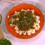 John Gregory-Smith spicy lamb pasta shells with Greek yoghurt recipe on This Morning
