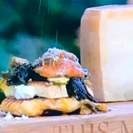 James Martin wild mushroom flatbread with halloumi style cheese and herb butter recipe on This Morning