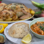 Clodagh Mckenna roast chicken with tarragon and leftover chicken curry with yoghurt recipe on This Morning