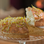The Hairy Bikers German bee sting cake with candied lime zest, rum and honey recipe