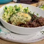 Clodagh Mckenna chocolate beef stew with herby potato dumplings recipe on This Morning