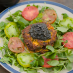 The Hairy Bikers curried crab cakes and caviar recipe