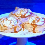 John Whaite butterscotch meringue recipe on Steph’s Packed Lunch