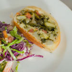 The Hairy Bikers American layered salad with summer vegetable strudel recipe