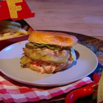 Freddy Forster cheese burger recipe on Steph’s Packed Lunch