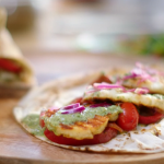 Fozia Ismail halloumi wraps with Somali hot sauce and spices on Nadiya Fast Flavours