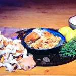 Simon Rimmer one pot chicken with rice, tarragon and mushrooms recipe on Steph’s Packed Lunch