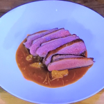 James Martin duck breast with orange, brandy and sherry vinegar sauce on James Martin’s Saturday Morning