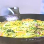 Melissa Hemsley fridge raid frittata with broccoli, cheese and onion recipe on Lorraine