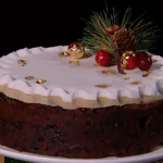 John Whaite Quick Christmas Fruit Cake with brandy recipe on Steph’s Packed Lunch