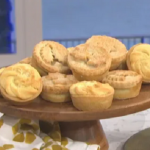 Juliet Sear freeze-ahead mince pies with brandy and Viennese Whirl topping recipe on This Morning