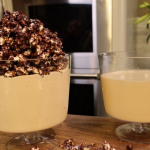 James Martin toffee mousse with salted caramel dark chocolate popcorn recipe on James Martin’s Saturday Morning