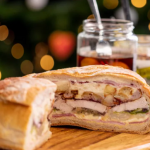 John Torode giant leftover sandwich on John and Lisa’s Christmas Kitchen