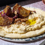 Simon Rimmer White Bean Hummus with Roasted Golden Beets and Walnuts recipe on Sunday Brunch