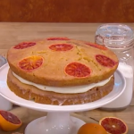 Ruby Bhogal upside-down orange drizzle cake recipe on Steph’s Packed Lunch