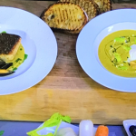 James Martin winter mussels soup with vegetables, saffron, double cream and herb oil recipe on James Martin’s Saturday Morning