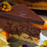 Simon Rimmer Jaffa cake cheesecake with chocolate and orange marmalade recipe on Sunday Brunch
