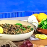 Deliciously Ella’s mushroom risotto with orzo pasta and spinach recipe on This Morning