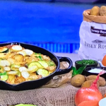 Clodagh Mckenna Jersey Royal tortilla with peas and mint recipe on This Morning