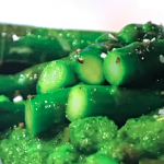 Simon Rimmer Goan Green Asparagus Curry with Spinach and Peas recipe on Sunday Brunch