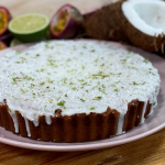 John Whaite tropical tart with passion fruit and coconut recipe on Steph’s Packed Lunch