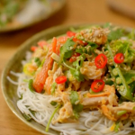 Jordan Banjo bang bang chicken salad with noodles recipe on Eat Well For Less?