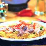Gok Wan treasure island stir-fry with egg noodles recipe on Gok Wan’s Easy Asian