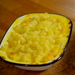 Chris and Amina’s fish pie with carrots and potatoes on Eat Well For Less?