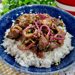Jeremy Pang 10 minute stir-fry with lamb, cumin and red onions recipe on This Morning