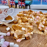 Jane Dunn rocky road with biscoff biscuits and mini marshmallows recipe on This Morning