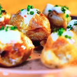 Gok Wan Moorish mini potatoes topped with a chilli and cream sauce recipe on Gok Wan Easy Asian