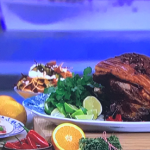 Sophie Ellis Bextor and Richard Jones pulled pork tacos with rainbow slaw and pickled onions recipe on This Morning