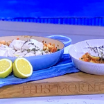 Joseph Denison Carey fish parcels with steamed hake, chorizo and butter beans recipe on This Morning