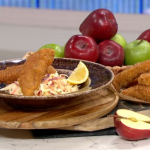 Nisha Katona spicy fried chicken with coleslaw recipe on This Morning
