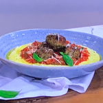Michela Chippa meatballs with Parmesan cheese mash potatoes and tomato sauce recipe on This Morning