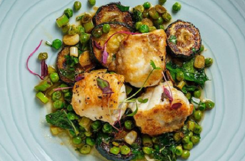Simon Rimmer monkfish with summer vegetables recipe on Sunday Brunch ...
