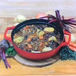 Simon Rimmer lamb and pearl barley stew recipe on Steph’s Packed Lunch