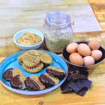 John Whaite peanut butter cookies recipe on Steph’s Packed Lunch