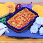 Allegra Mcevedy butternut squash cannelloni with garlic and sage recipe on Steph’s Packed Lunch
