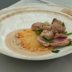 Anna Haugh rose veal kidneys potato rosti and mustard cream sauce recipe on Masterchef: The Professionals
