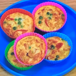 Annabel Karmel frittata muffins with broccoli and sweetcorn recipe on Steph’s Packed Lunch