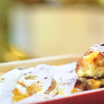 Tim Bilton bread and butter pudding with chocolate orange recipe on Live: Winter On The Farm