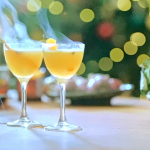 Jamie Oliver hot buttered rum cocktail with cloudy apple juice and apricot brandy recipe on Jamie’s Easy Christmas
