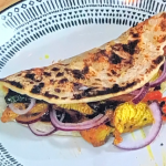 Atul Kochhar turkey curry wrap with peppers recipe on Steph’s Packed Lunch