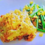 Ainsley Harriott Mexican Chilli Cottage Pie with Spicy Green Beans and Corn recipe on Ainsley’s Fantastic Flavours