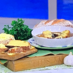 Clodagh Mckenna cheese toasties with French onion soup recipe on This Morning
