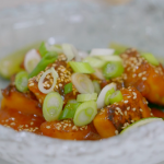 Si and Dave spicy tofu with sweet and sour sauce recipe on The Hairy Bikers Go Local
