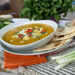 Yvonne Cobb winter warming spiced coconut and lentil soup recipe on This Morning