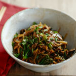 Rick Stein mushroom and broccoli stir fry with egg noodles recipe on Rick Stein’s Cornwall