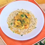 Chris Baber prawn and coconut curry with rice recipe on Steph’s Packed Lunch
